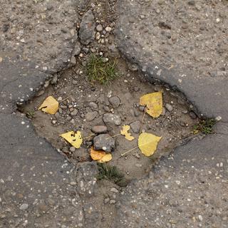 Photo Textures of Asphalt Damaged